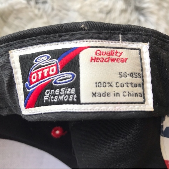 Lone Star Baseball Cap Black With Patriotic Piping White Logo Adjustable NWOT - Picture 8 of 10